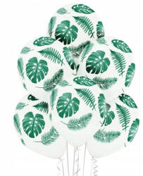 Balloons4party Set 6 baloane latex frunze tropicale 30 cm