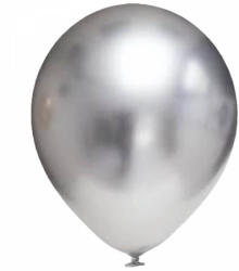 Balloons4party Set 10 baloane latex chrome argintiu silver 30cm