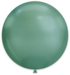 Balloons4party Set 2 baloane latex jumbo chrome verde 46 cm