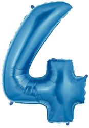 Balloons4party Balon folie cifra 4 albastru 40 cm