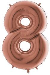 Balloons4party Balon folie cifra 8 rose gold 40 cm
