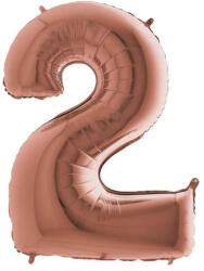 Balloons4party Balon folie cifra 2 rose gold 40 cm