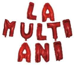  Set baloane folie LA MULTI ANI rosu