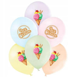 Belbal Set 6 baloane Ice Cream , BELBAL, Multicolor