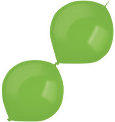 Balloons4party Set 10 baloane latex doua capete link o loon verde inchis 30 cm