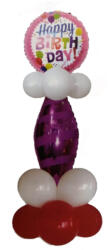 Balloons4party Kit decor pilon Aniversare Happy Birthday roz