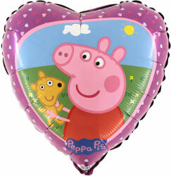 Grabo S. R. L Balon folie inima Peppa Pig 46 cm