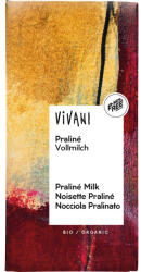 VIVANI Ciocolata cu praline si lapte integral, 100 g