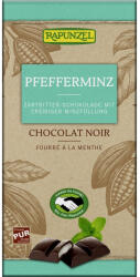 RAPUNZEL Ciocolata neagra cu crema de menta, 100 g