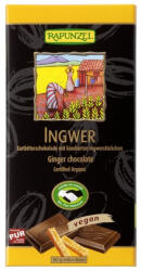 RAPUNZEL Ciocolata bio amaruie cu ghimbir 55% cacao HIH, 80 g