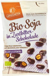 LANDGARTEN Boabe de soia invelite in ciocolata amaruie, 50 g
