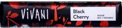 Vivani Baton de ciocolata amaruie cu visine VEGAN, 35 g