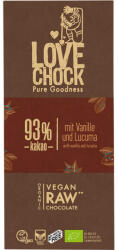 Lovechock Ciocolata raw vegana bio 93% cacao eco, 70 g