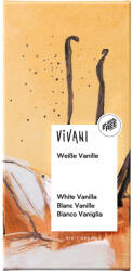 VIVANI Ciocolata alba cu vanilie bio, 80 g
