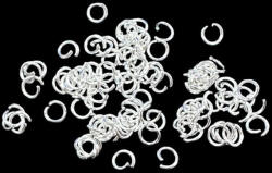 Szerelőkarika 5 mm, 100db/cs - ezüst szín, nikkelmentes