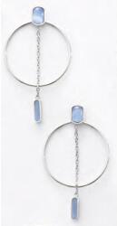  Victoria Ezüst színű kék köves karika fülbevaló (VBNAB75900) - sandori