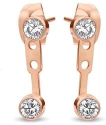  Victoria Rose gold színű fehér köves fülbevaló (VBKAB83400) - sandori