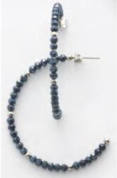  Victoria Ezüst színű kék gyöngyös fülbevaló (VBNAY07140) - sandori