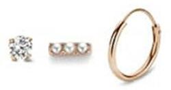  Victoria Rose gold színű fülbevaló 3 db-os (VBKAB89300) - sandori