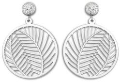  Victoria Ezüst színű levél mintás fülbevaló (VBNAB75700) - sandori