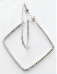 Victoria Ezüst színű fehér köves fülbevaló (VBNAY05750) - sandori