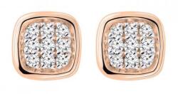  Victoria Rose gold színű fehér köves fülbevaló (VBKAB74600) - sandori