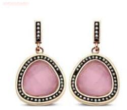  Victoria Rose gold színű rózsaszín köves fülbevaló (VBKAB84900) - sandori