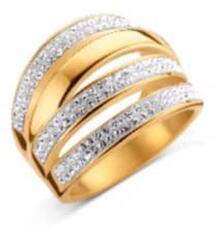  Victoria Arany színű fehér köves gyűrű (VBNCZ28658) - sandori