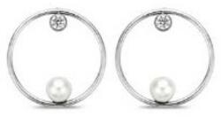  Victoria Ezüst színű fehér gyöngyös fülbevaló (VBNAB77700) - sandori