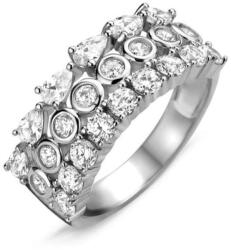  Victoria Ezüst színű fehér köves gyűrű (VBKSZ12258) - sandori