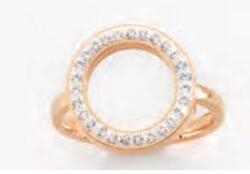  Victoria Rose gold színű fehér köves gyűrű (VBNCZ26052) - sandori