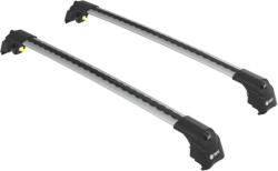 Turtle Air 2 ezüst alumínium integrált tetőkorlátra szerelhető tetőcsomagtartó MC02001-9296S (MC02001-9296S)