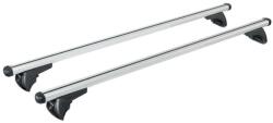 Nordrive Helio In-Rail M 120 cm-es ezüst alumínium integrált tetőkorlátra szerelhető tetőcsomagtartó készlet N15065 (15963)