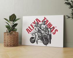  Motoros páros vászonkép