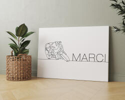  Motoros vonalrajz vászonkép