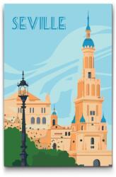  Festés számok szerint - Sevilla, Spanyolország Méret: 40x60cm, Keretezés: Keret nélkül (csak a vászon)