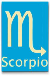  Festés számok szerint - Csillagjegy - Skorpió Méret: 40x60cm, Keretezés: Műanyagtáblával