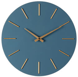 Bizzotto Ceas perete albastru auriu Timeline Ø40x5h (0182446)