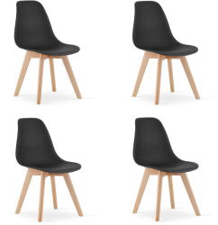 FDY Set 4 Scaune Bucatarie/Dining Kepps Negre