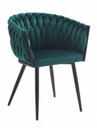 FDY Scaun Dining Tip Fololiu Mira Catifea Verde