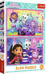 Trefl - Puzzle 2x24 Playing with Gabby - 1 - 39 piese