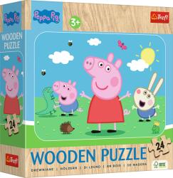 Trefl - Puzzle Peppa Pig: Meet lovely Peppa wooden - 1 - 39 piese