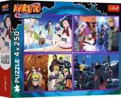 Trefl - Puzzle 4x250 The Adventures of Naruto Uzumaki - 250 piese