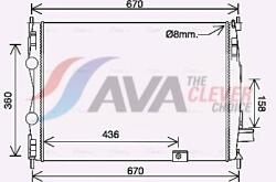 AVA Clever Choice Chladič motora AVA Clever Choice DN2445 (DN2445)