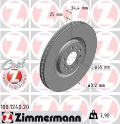 ZIMMERMANN Disc frana ZIMMERMANN 100.1240. 20 (100.1240.20)