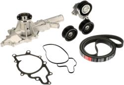 GATES Pompa apa + Set curea transmisie cu caneluri GATES Micro-V® KP26PK2260-2 (KP26PK2260-2)