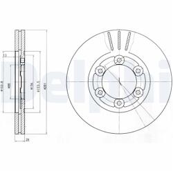 DELPHI Disc frana DELPHI BG4104 (BG4104) - fixbox