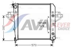 AVA Clever Choice Chladič motora AVA Clever Choice JE2043 (JE2043)