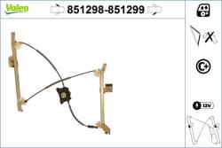 VALEO Mecanism actionare geam VALEO 851298 (851298) - automobilus