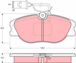 TRW Set placute frana TRW GDB483 (GDB483)